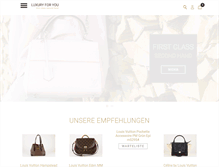 Tablet Screenshot of luxury-for-you.ch
